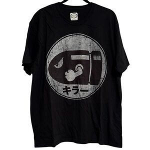 Nintendo Super Mario Bullet Bill Distressed Kanji Logo Tee